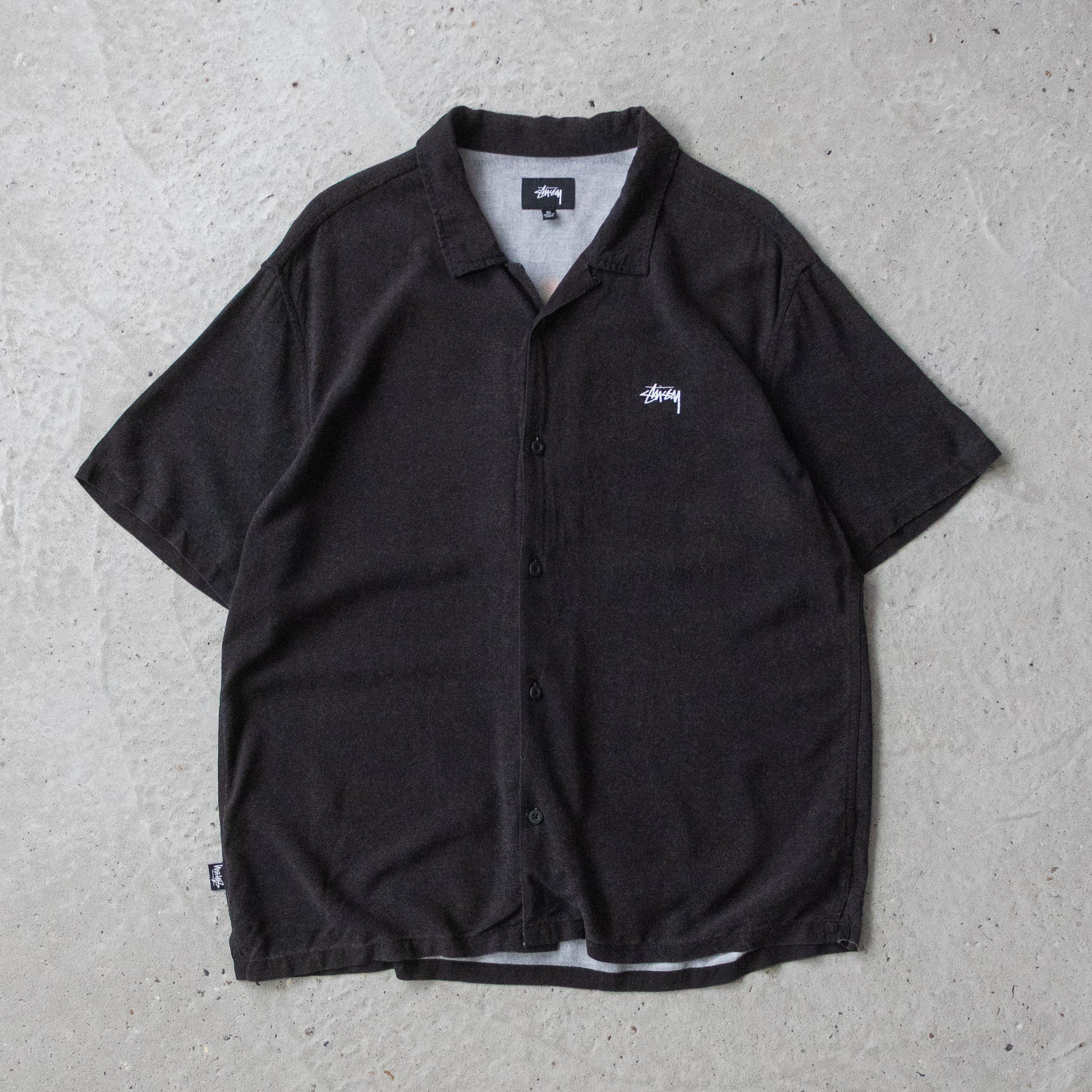 Vintage 2000s Stussy Flames Button Up Shirt - XL - AL Vintage