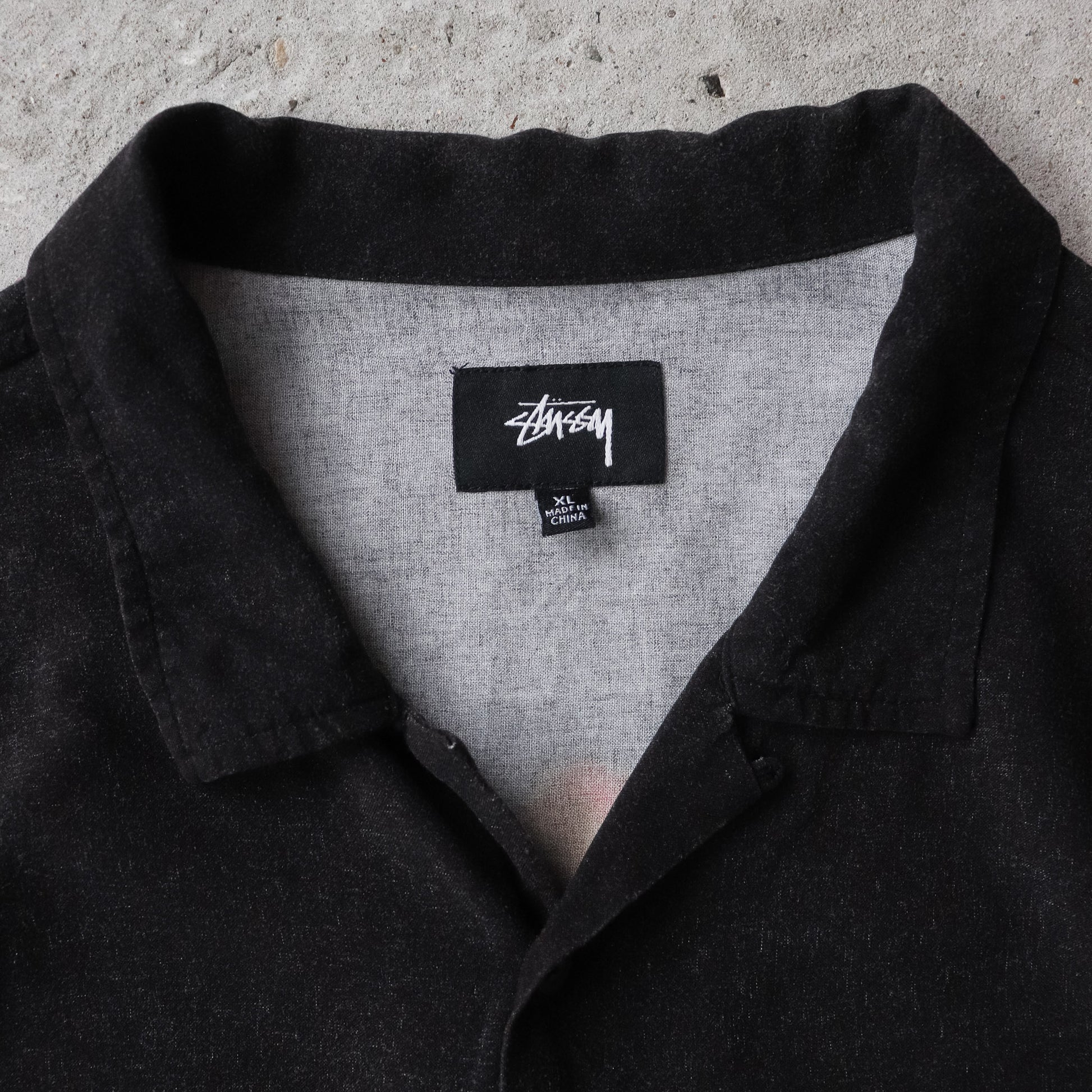 Vintage 2000s Stussy Flames Button Up Shirt - XL - AL Vintage