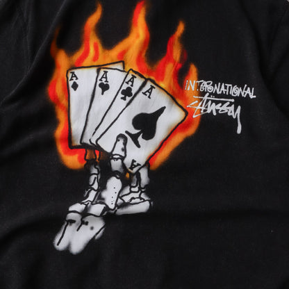 Vintage 2000s Stussy Flames Button Up Shirt - XL - AL Vintage