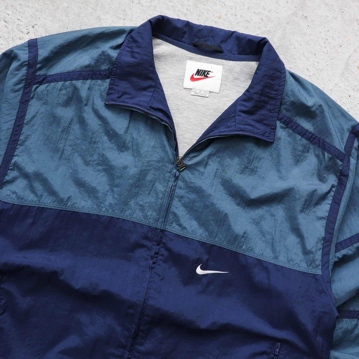 Nike Mini Swoosh Two-Tone Windbreaker Jacket - 90s (XXL)