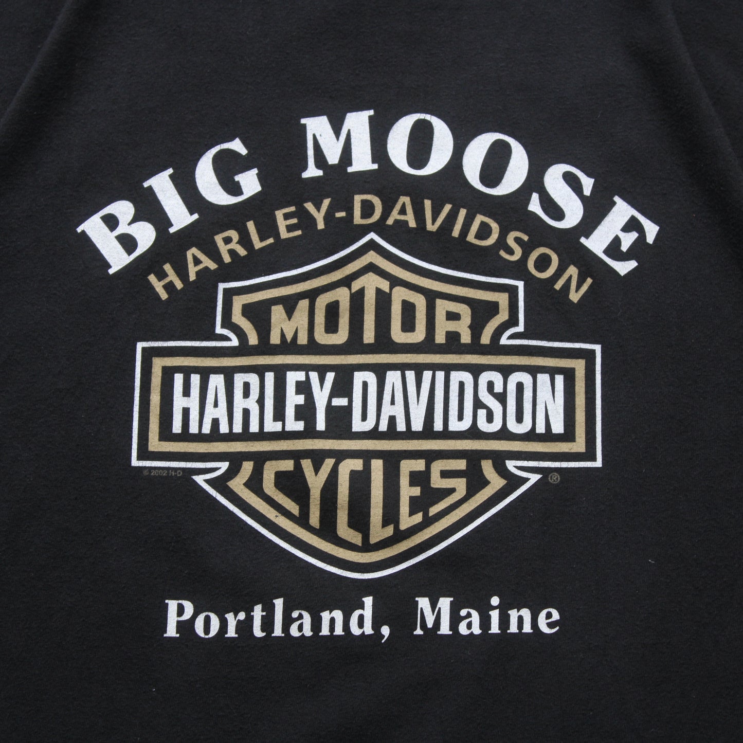 Vintage 2002 Harley Davidson Maine Tee - XL