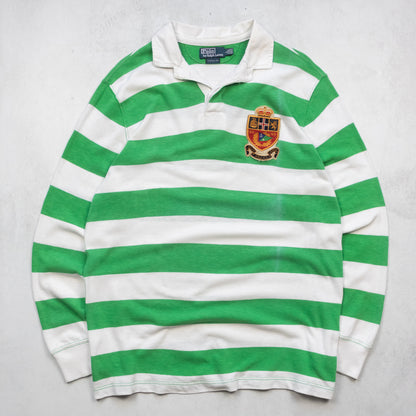 Vintage 2000s Polo Ralph Lauren Striped Rugby Shirt - L
