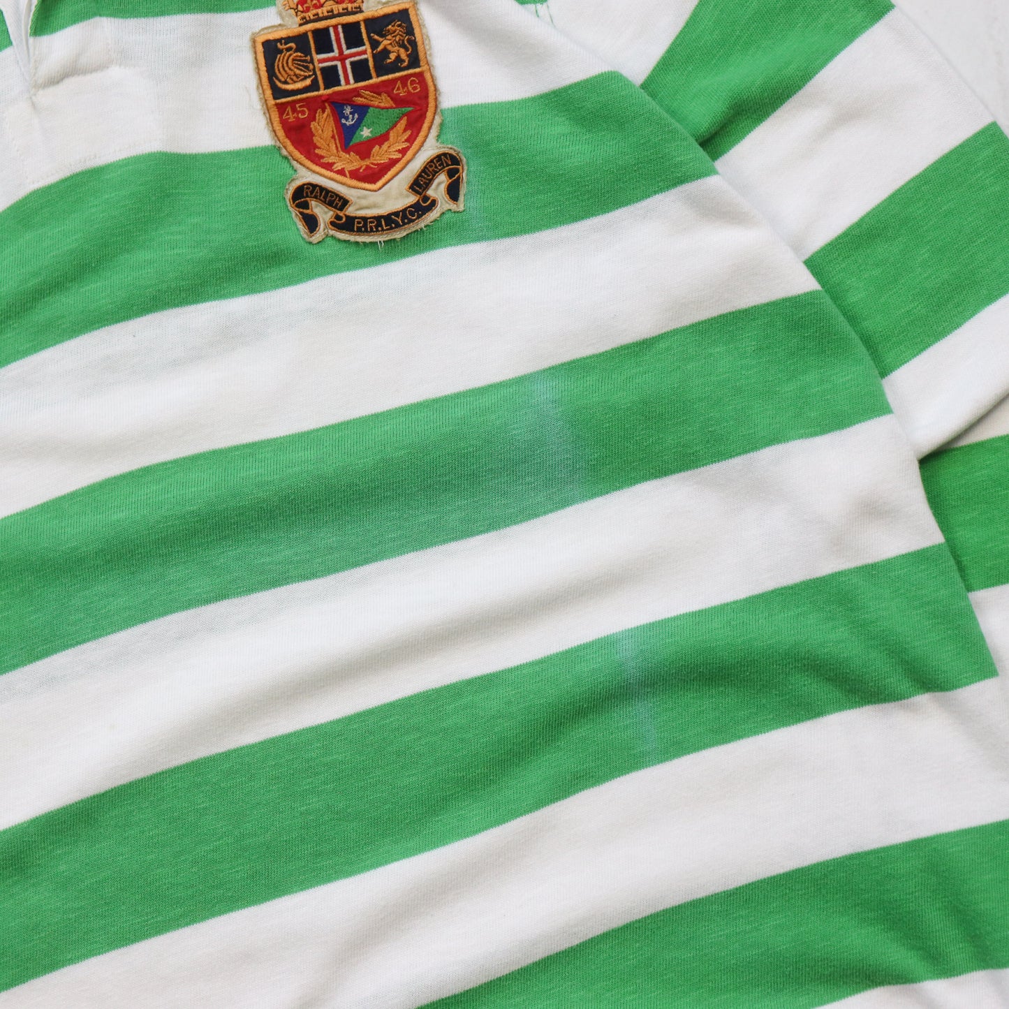 Vintage 2000s Polo Ralph Lauren Striped Rugby Shirt - L