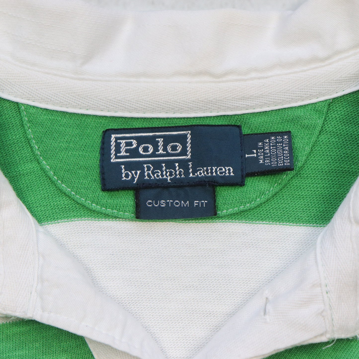 Vintage 2000s Polo Ralph Lauren Striped Rugby Shirt - L
