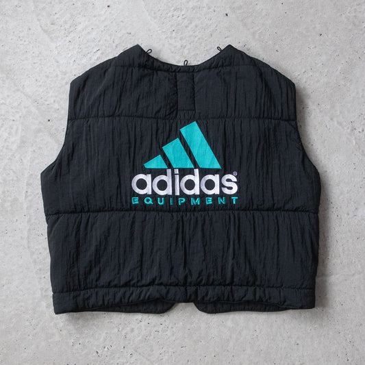 Vintage 90s Adidas Equipment Quilted Vest - L