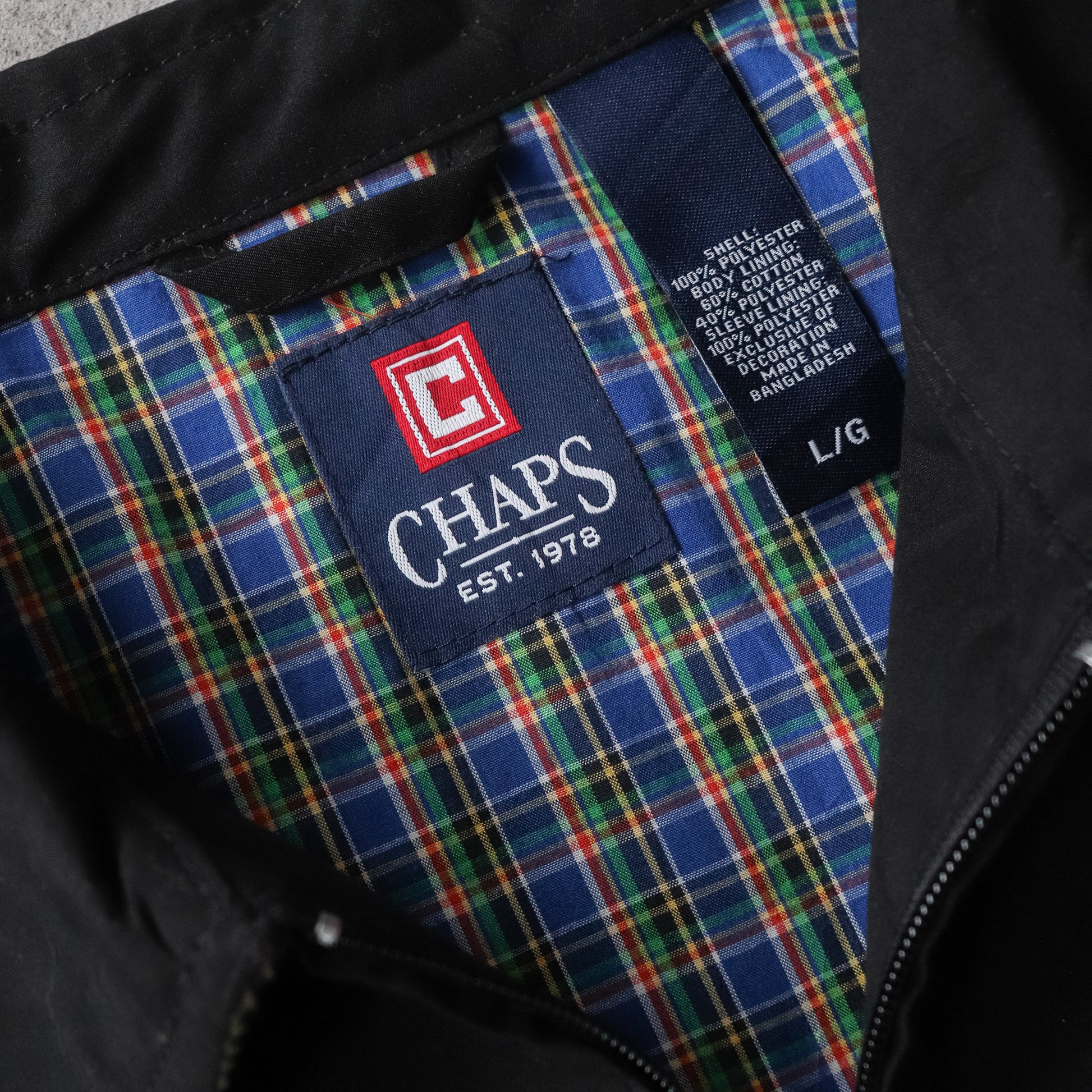 Vintage 2000s Chaps Ralph Lauren Harrington Jacket - L - AL Vintage