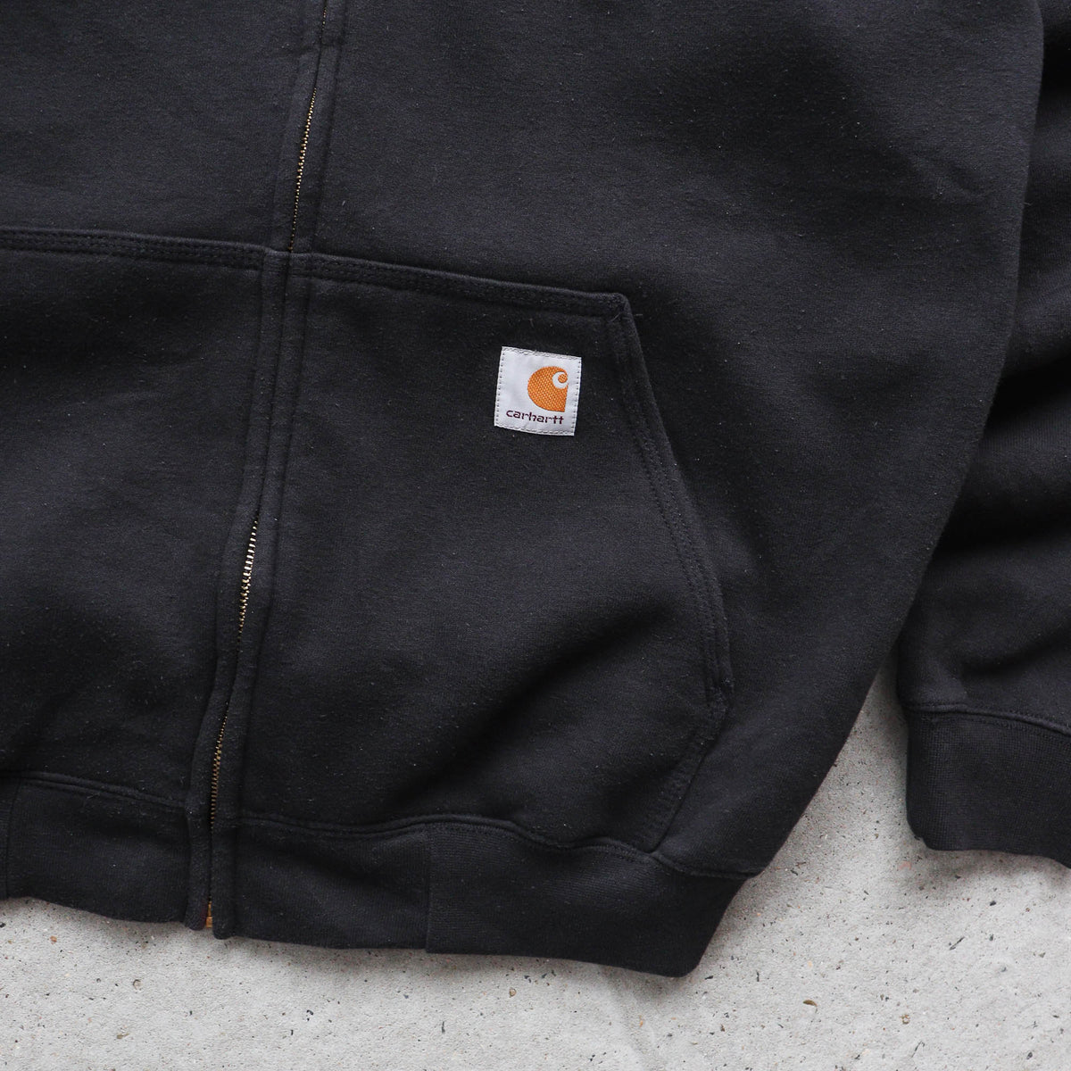 Carhartt Logo Patch Zip-Up Hoodie - 2000s (M)
