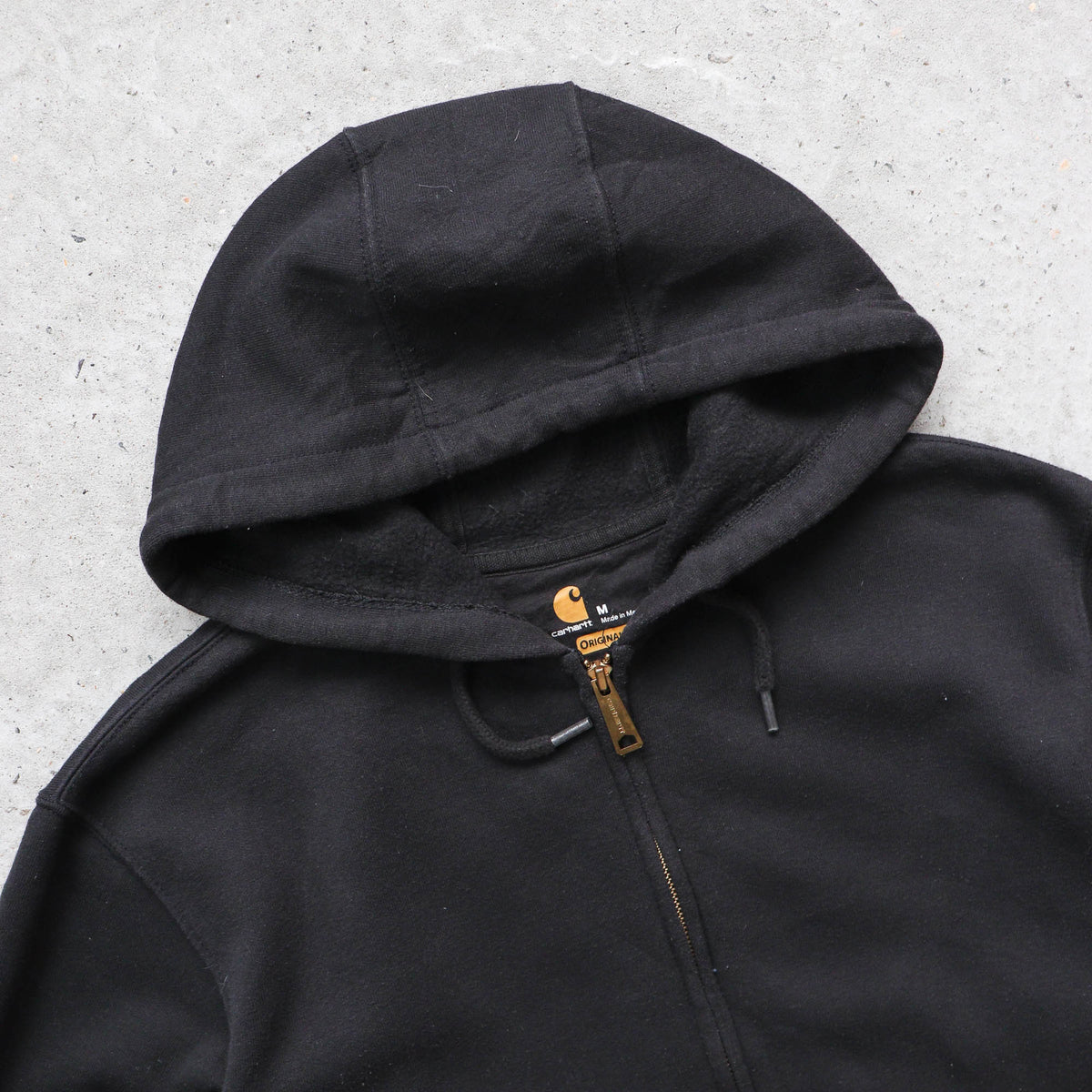 Carhartt Logo Patch Zip-Up Hoodie - 2000s (M)