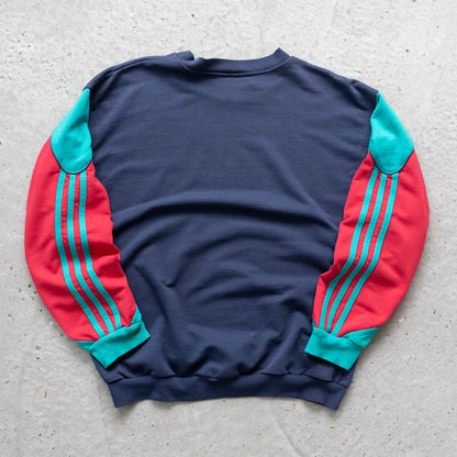Adidas Colour Block Spellout Sweatshirt – 90s (S)