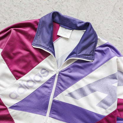 Adidas Big Logo Colour Block Track Jacket – 90s (L)