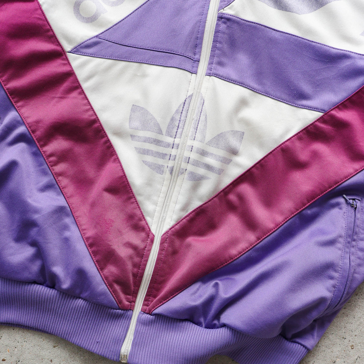 Adidas Big Logo Colour Block Track Jacket – 90s (L)