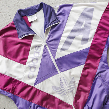 Adidas Big Logo Colour Block Track Jacket – 90s (L)