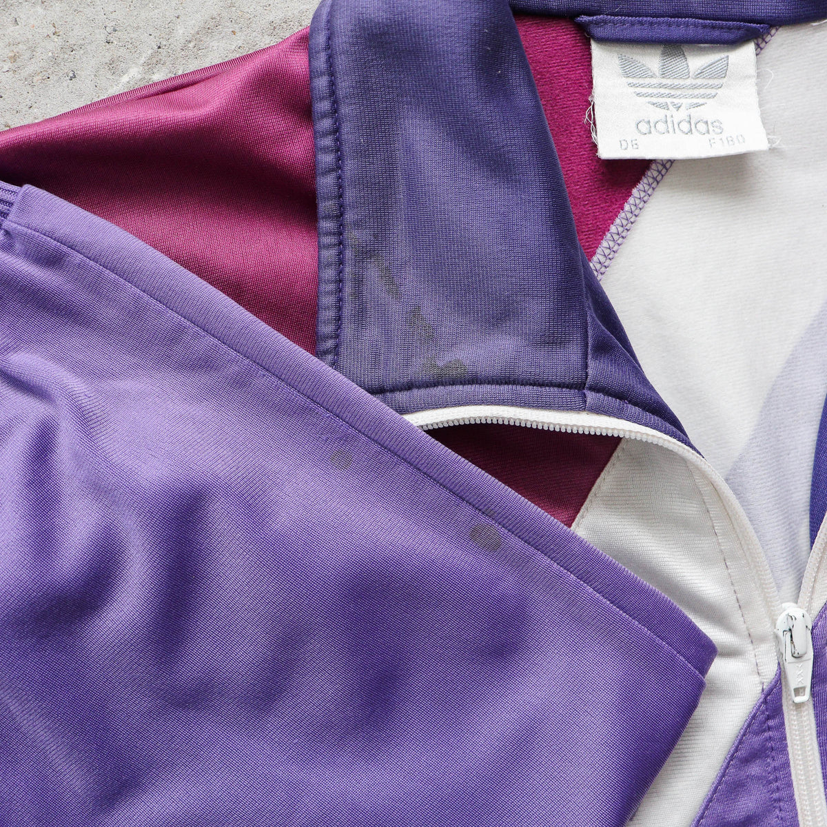Adidas Big Logo Colour Block Track Jacket – 90s (L)