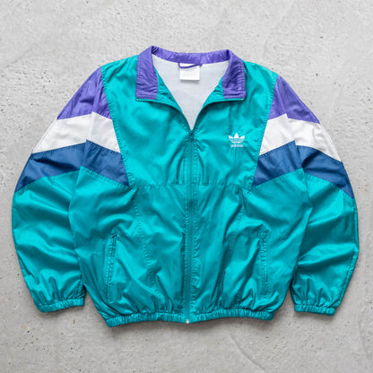 Adidas Trefoil Colour Block Windbreaker Jacket – 90s (XL)