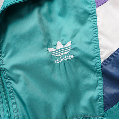 Adidas Trefoil Colour Block Windbreaker Jacket – 90s (XL)