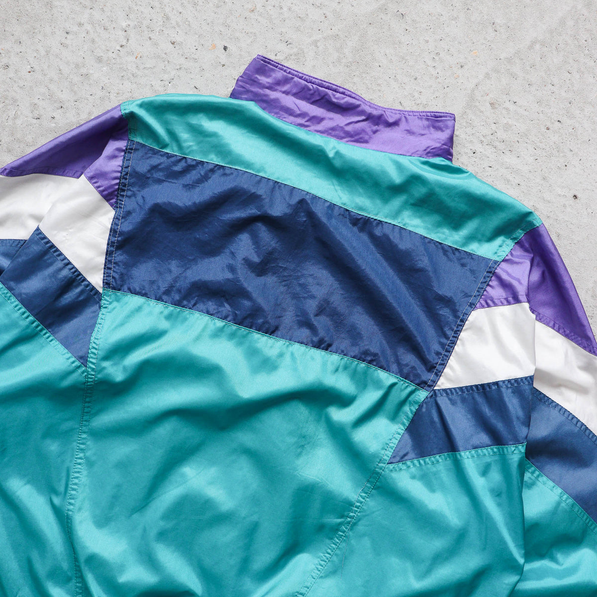 Adidas Trefoil Colour Block Windbreaker Jacket – 90s (XL)
