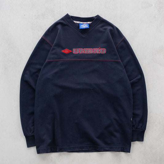 Vintage 90s Umbro Embroidered Spellout Sweatshirt - S