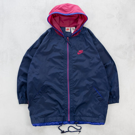Vintage 80s Nike Swoosh Windbreaker Jacket - M