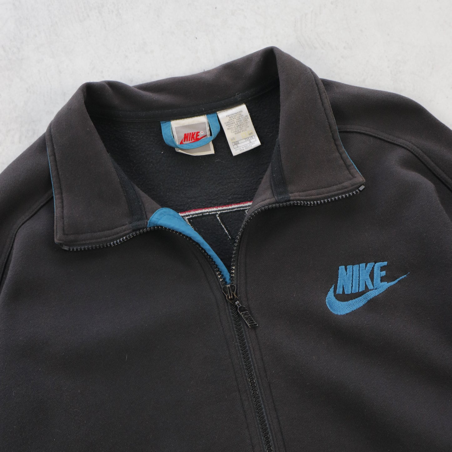 Vintage 90s Nike Big Swoosh Varsity Jacket - L