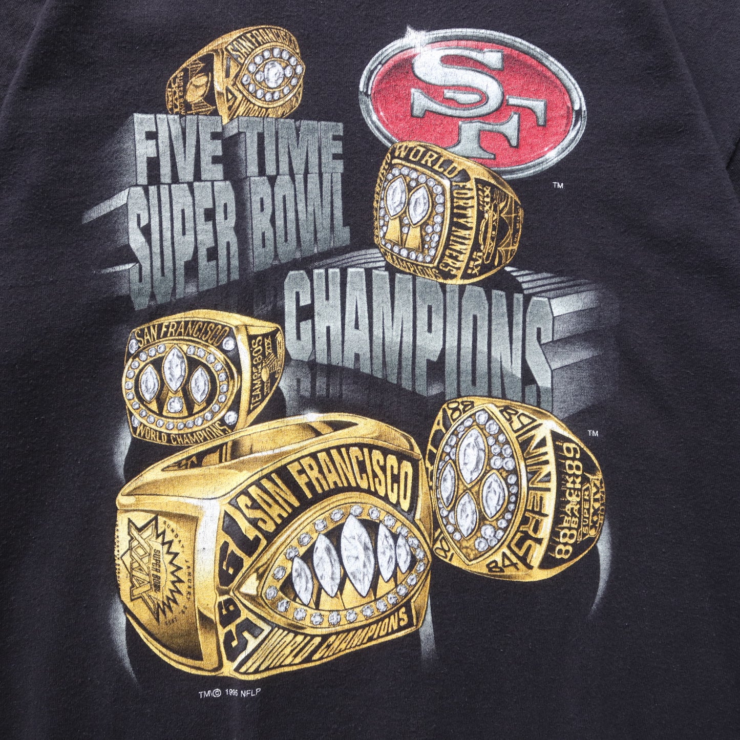 Vintage 1995 San Francisco 49ers NFL Champions Tee - M