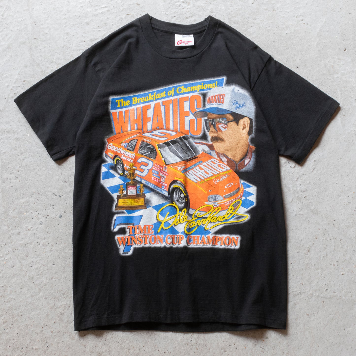 Vintage 1997 Dale Earnhardt Wheaties NASCAR Tee - L