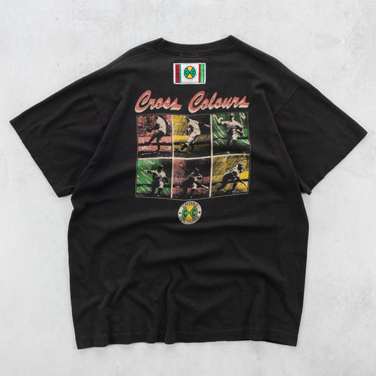 Vintage 90s Cross Colours Baseball League Tee - XL