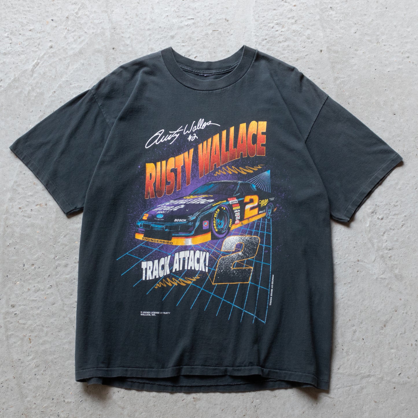 Vintage 1996 Rusty Wallace NASCAR Tee - XL