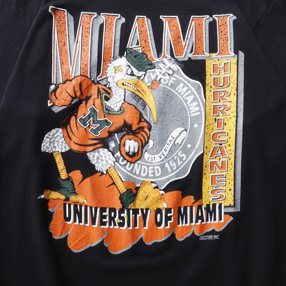 Vintage 1991 Miami Hurricanes NCAA Tee - XL