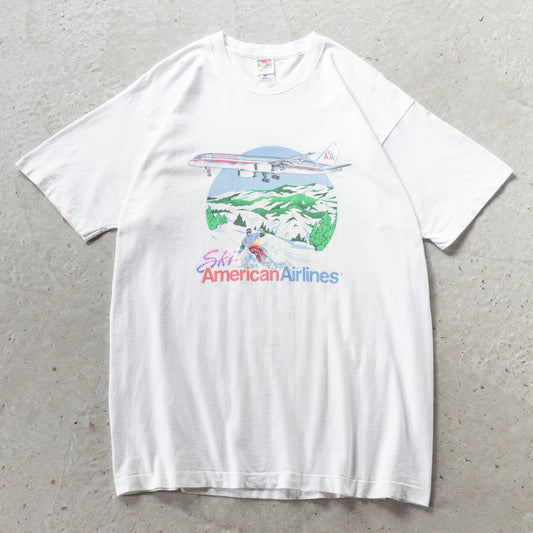 Vintage 90s Ski American Airlines Tee - XL