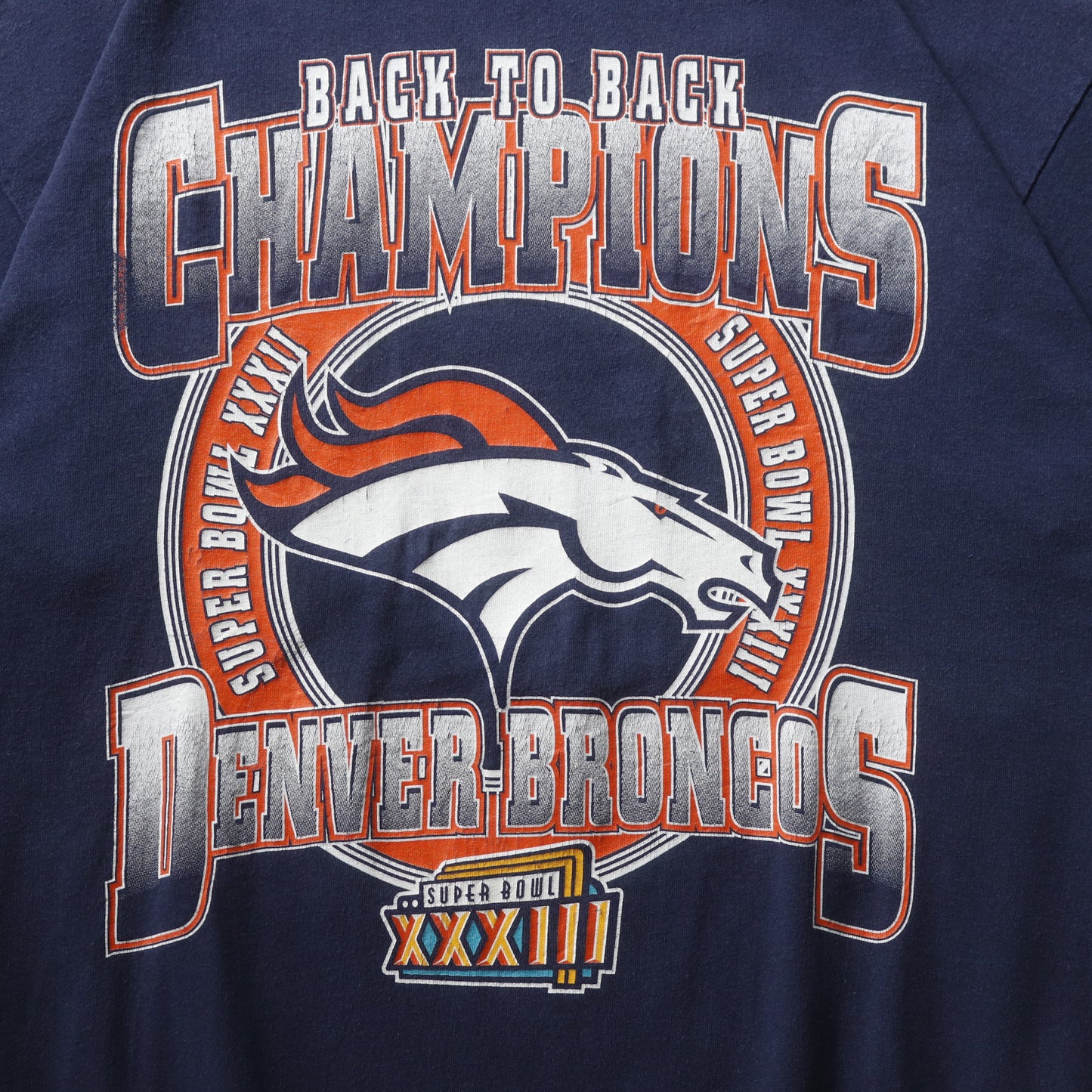 Vintage 1999 Denver Broncos NFL Champions Tee - L