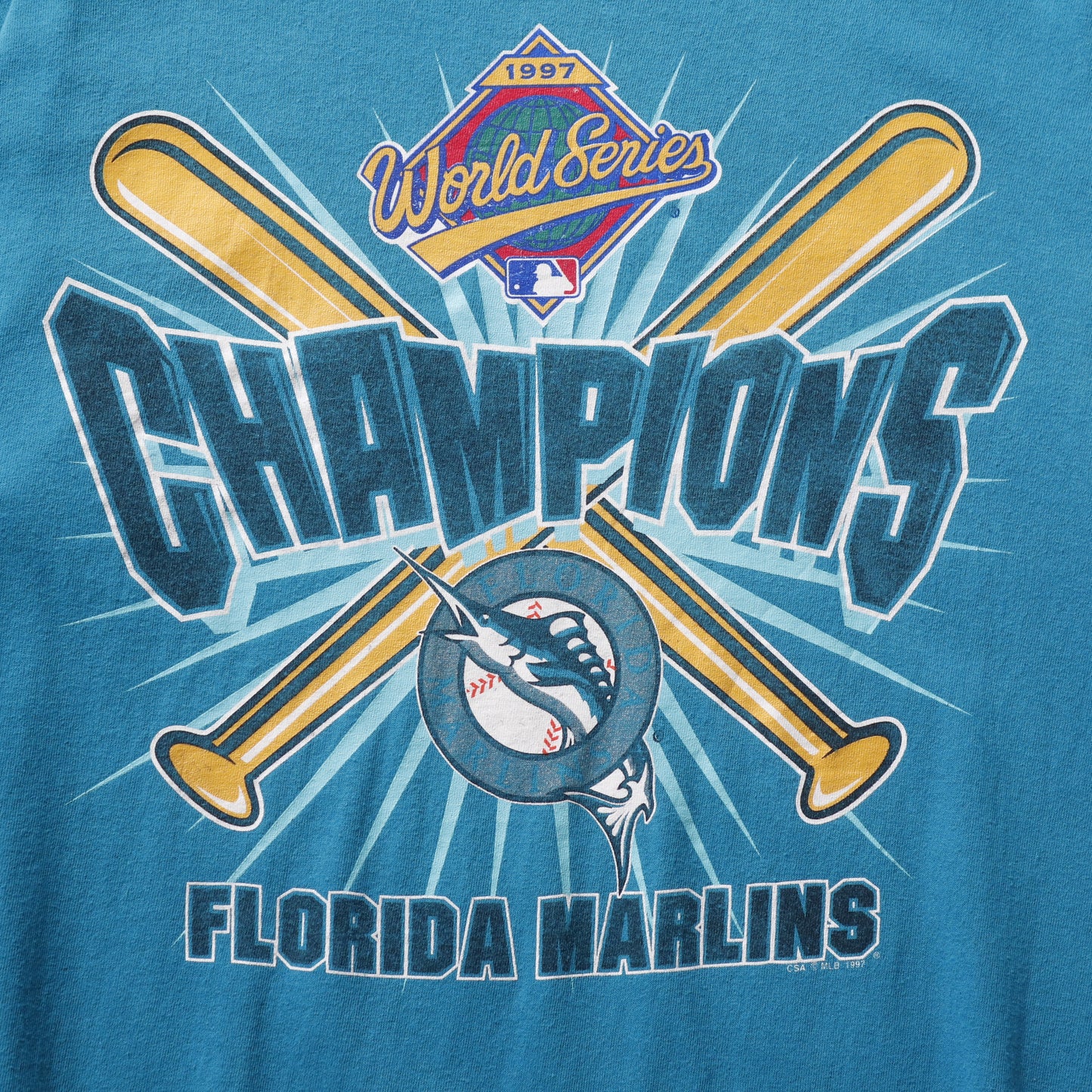 Vintage 1997 Florida Marlins MLB Champions Tee - XL