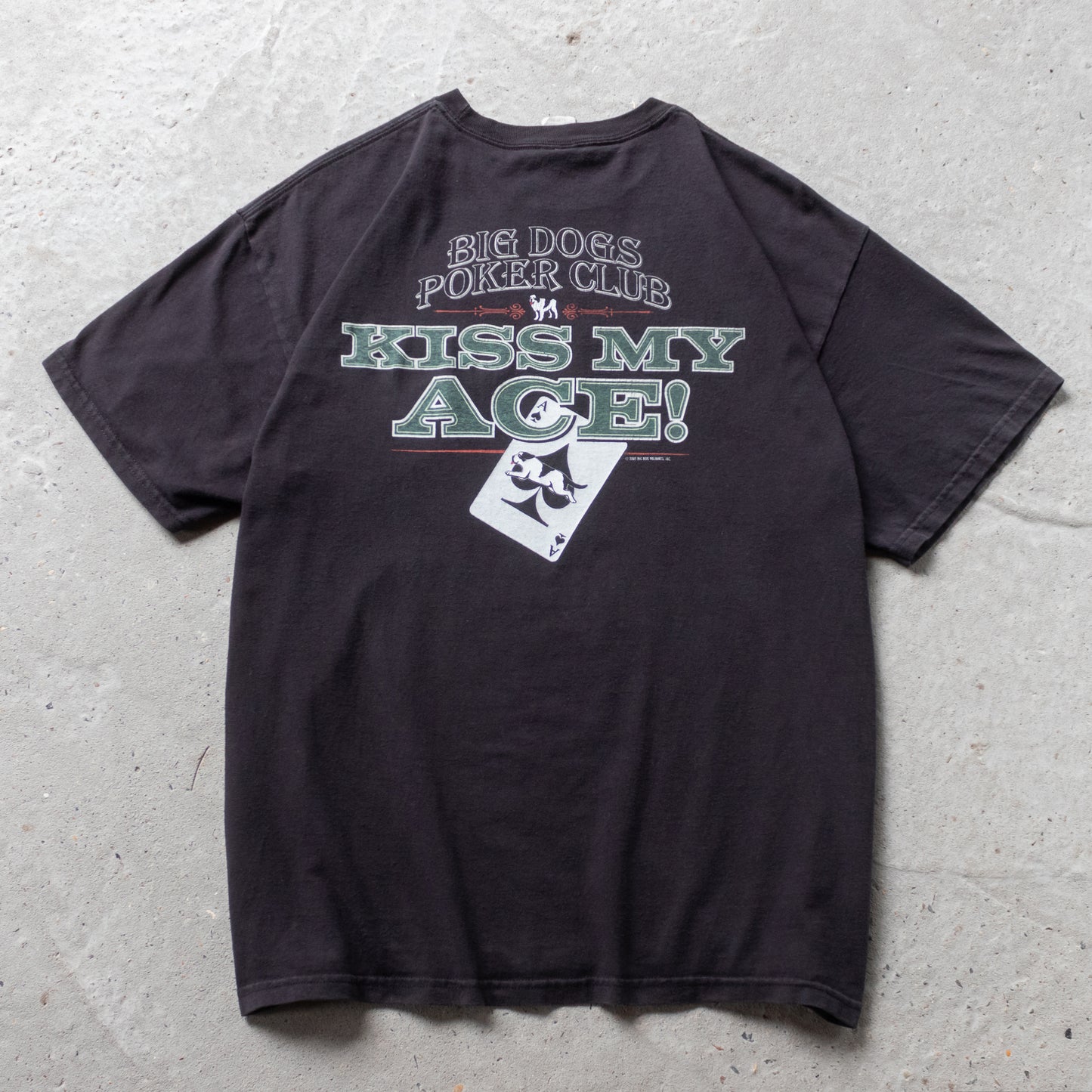 Vintage 2000s Big Dogs Poker Club Tee - L