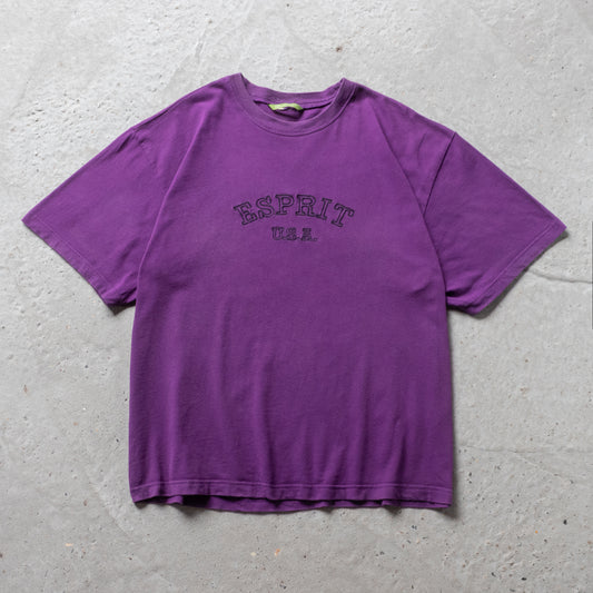 Vintage 90s Esprit USA Embroidered Tee - XL