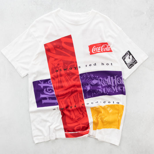 Vintage 90s Coca-Cola Red Hot Summer Tee - XL