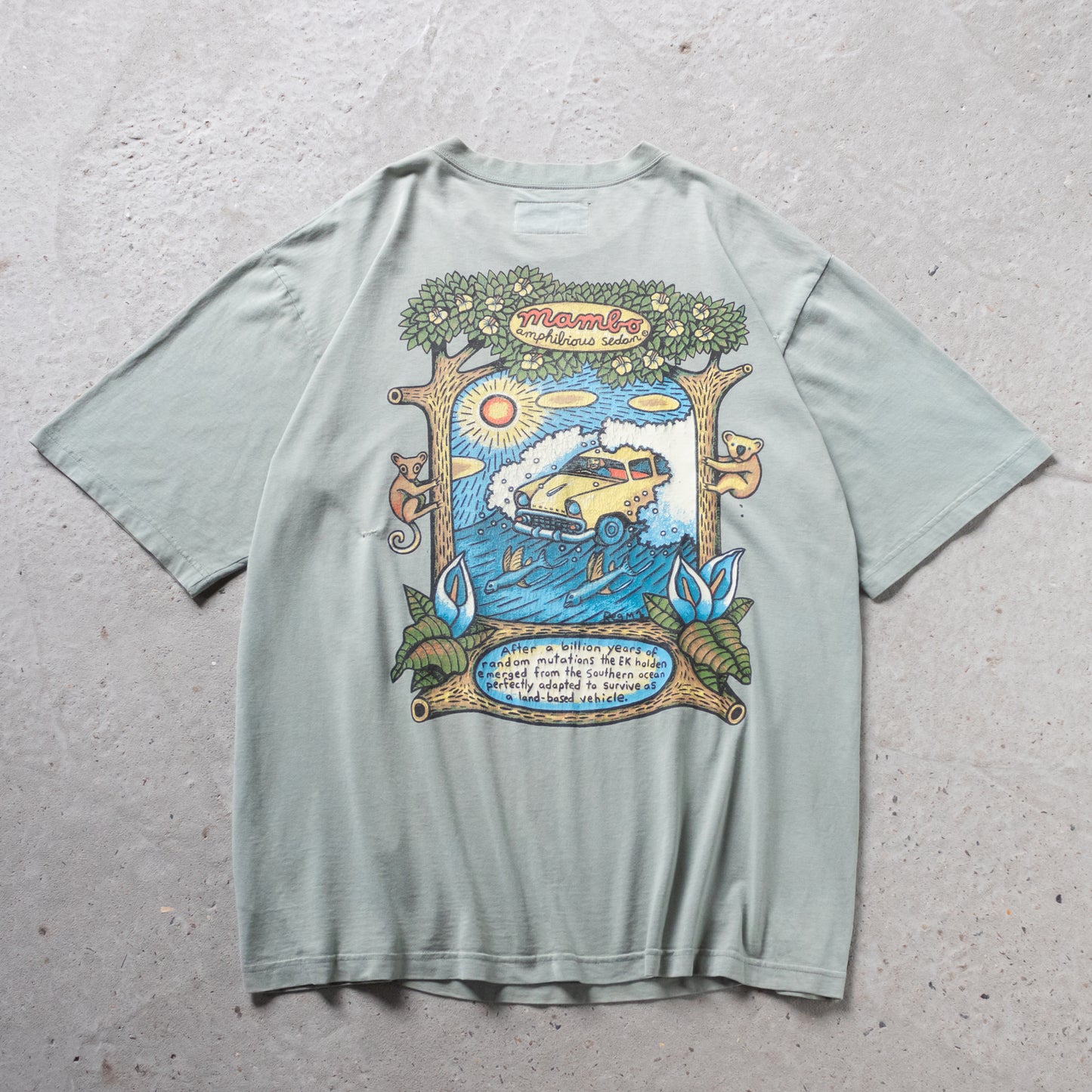 Vintage 1996 Mambo Amphibious Sedan Reg Mombassa Tee - XXL