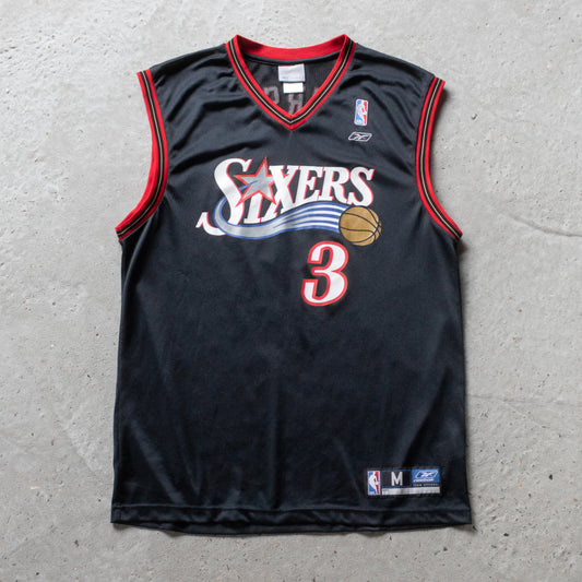 Vintage 2000s Allen Iverson 76ers Reebok NBA Jersey - M