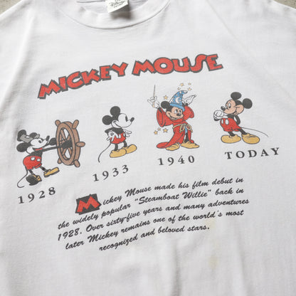 Vintage 90s History of Mickey Mouse Disney Tee - XL