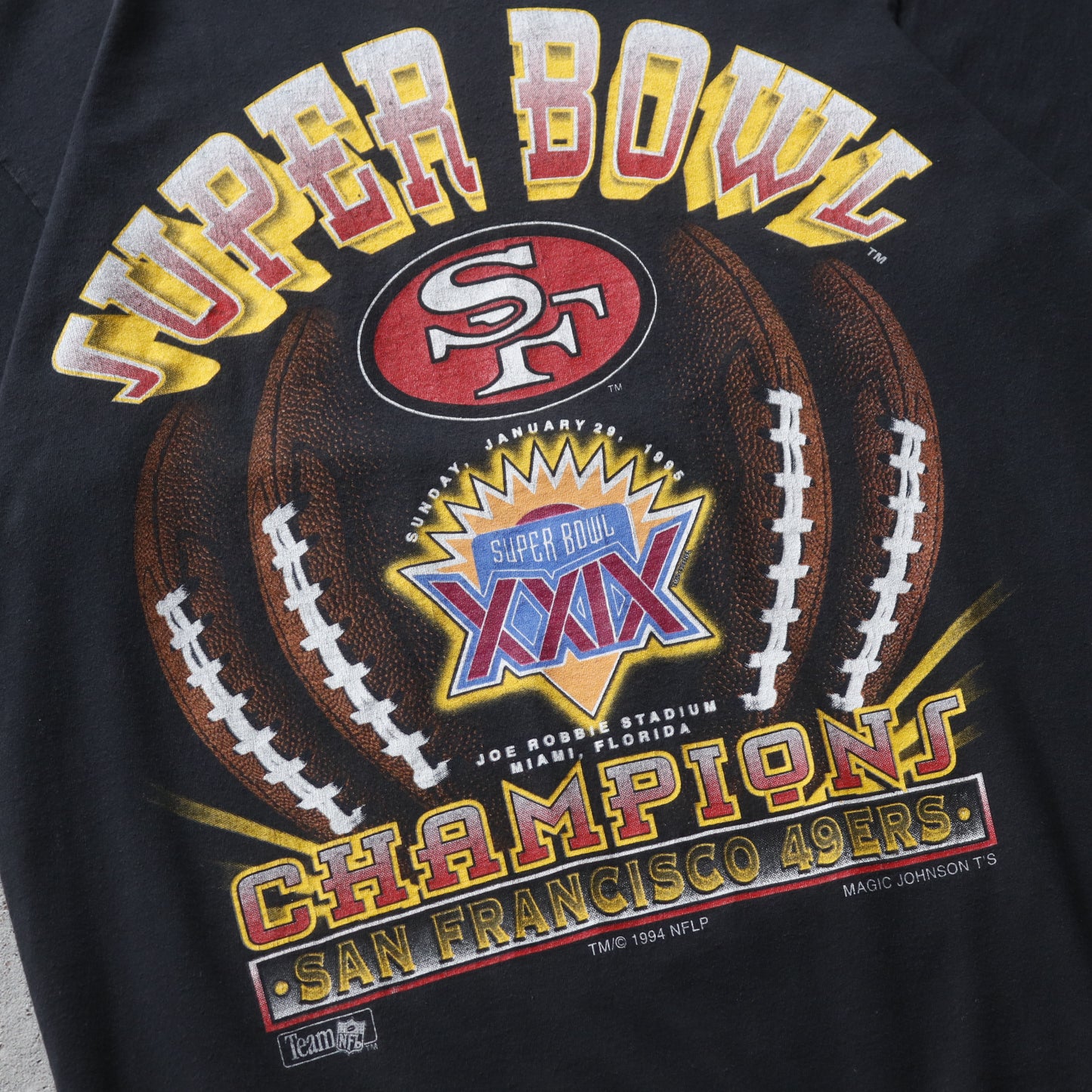 Vintage 1995 San Francisco 49ers NFL Champions Tee - L