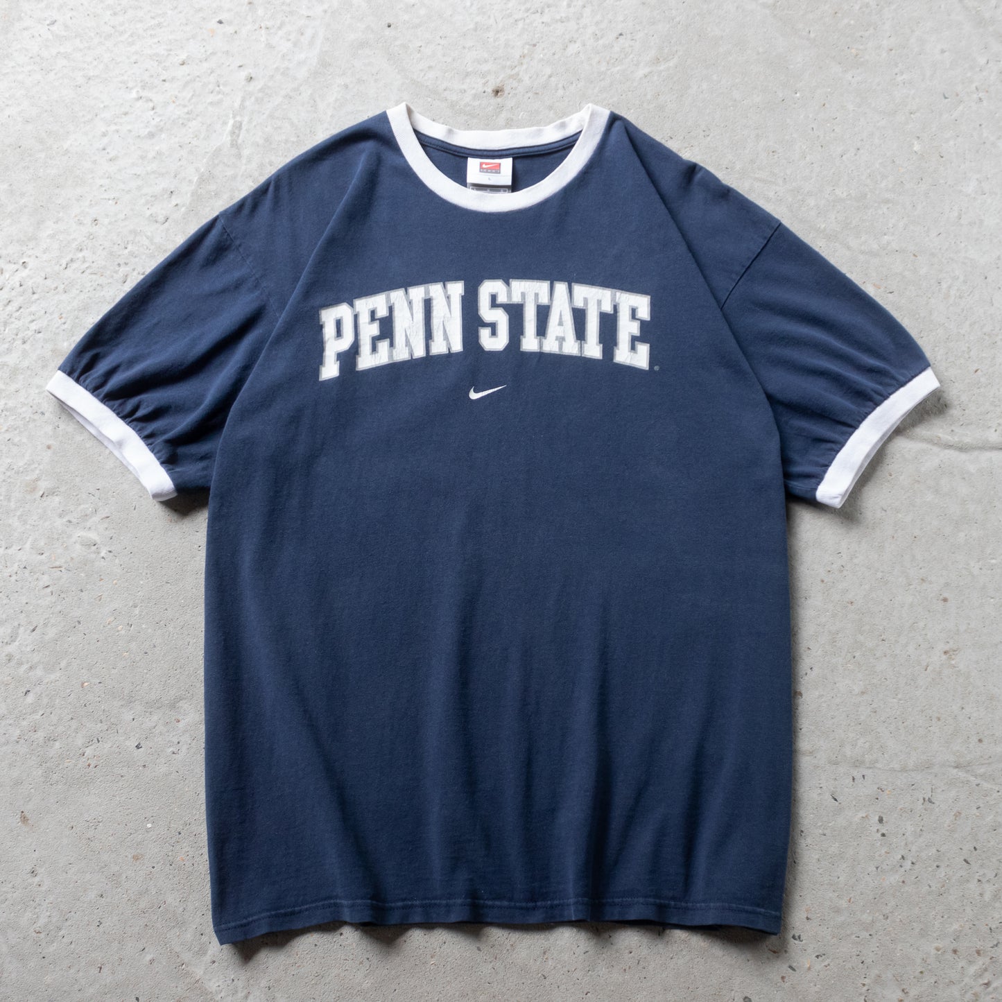 Vintage 90s Penn State Nike Ringer Tee - L