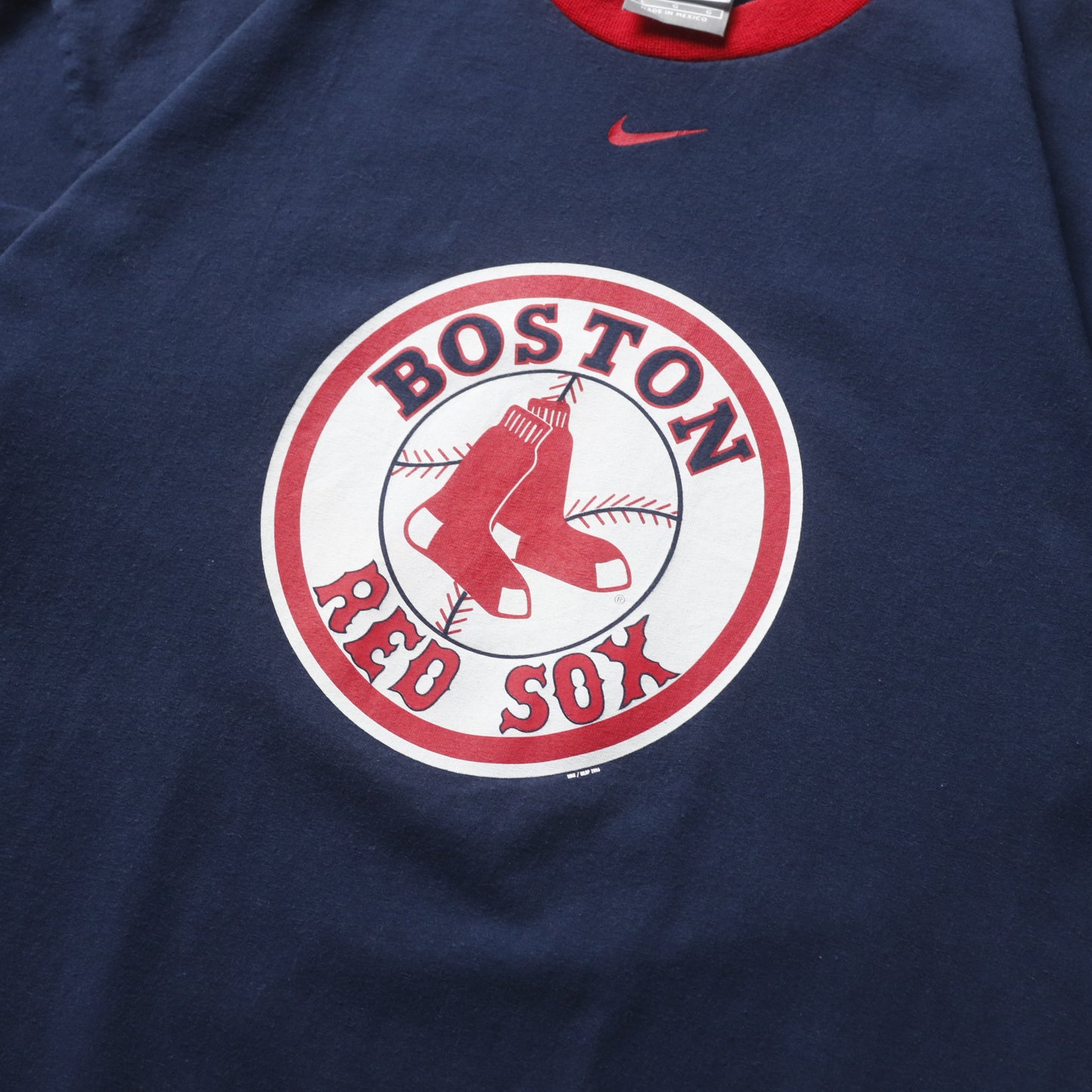 Vintage 2000s Boston Red Sox Nike Ringer Tee - L