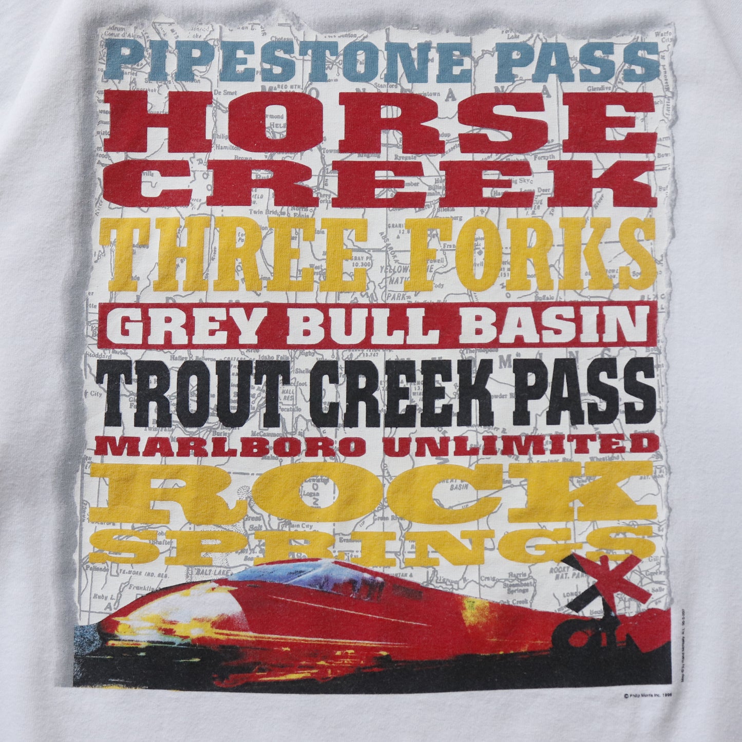 Vintage 1996 Marlboro Cigarettes 'Pipestone Pass' Tee - XL