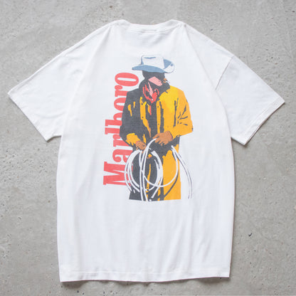 Vintage 90s Marlboro Cigarettes Cowboy Tee - XL