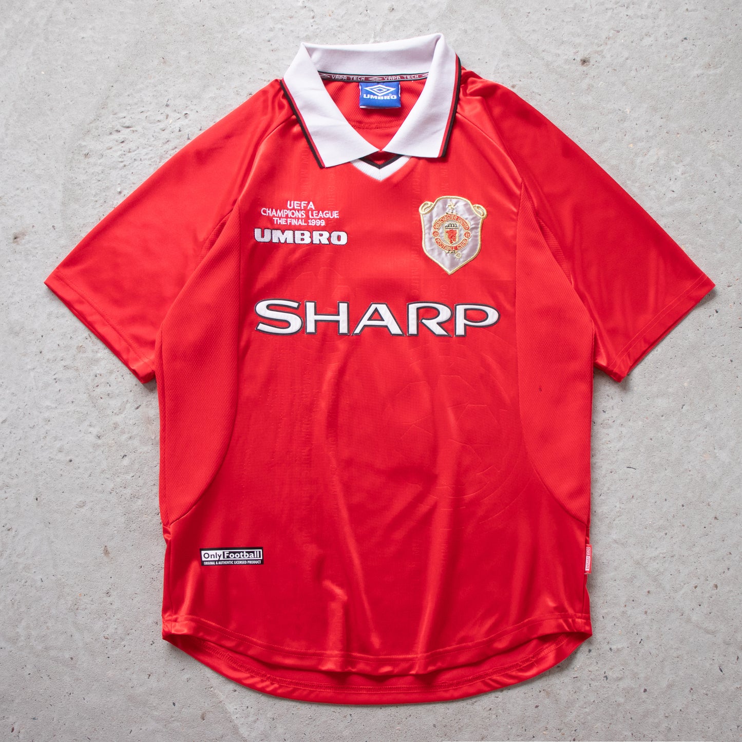 Vintage Manchester United 1999 UCL Beckham #7 Umbro Jersey - XL