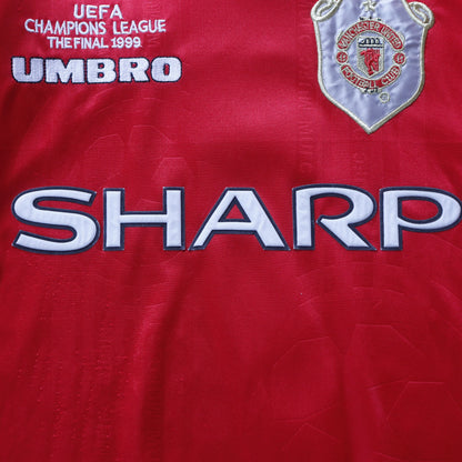 Vintage Manchester United 1999 UCL Beckham #7 Umbro Jersey - XL