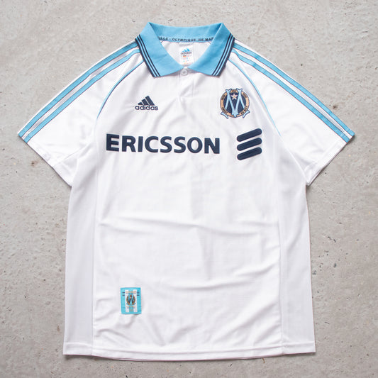 Vintage Olympique Marseille 1998/99 Home Adidas Jersey - L