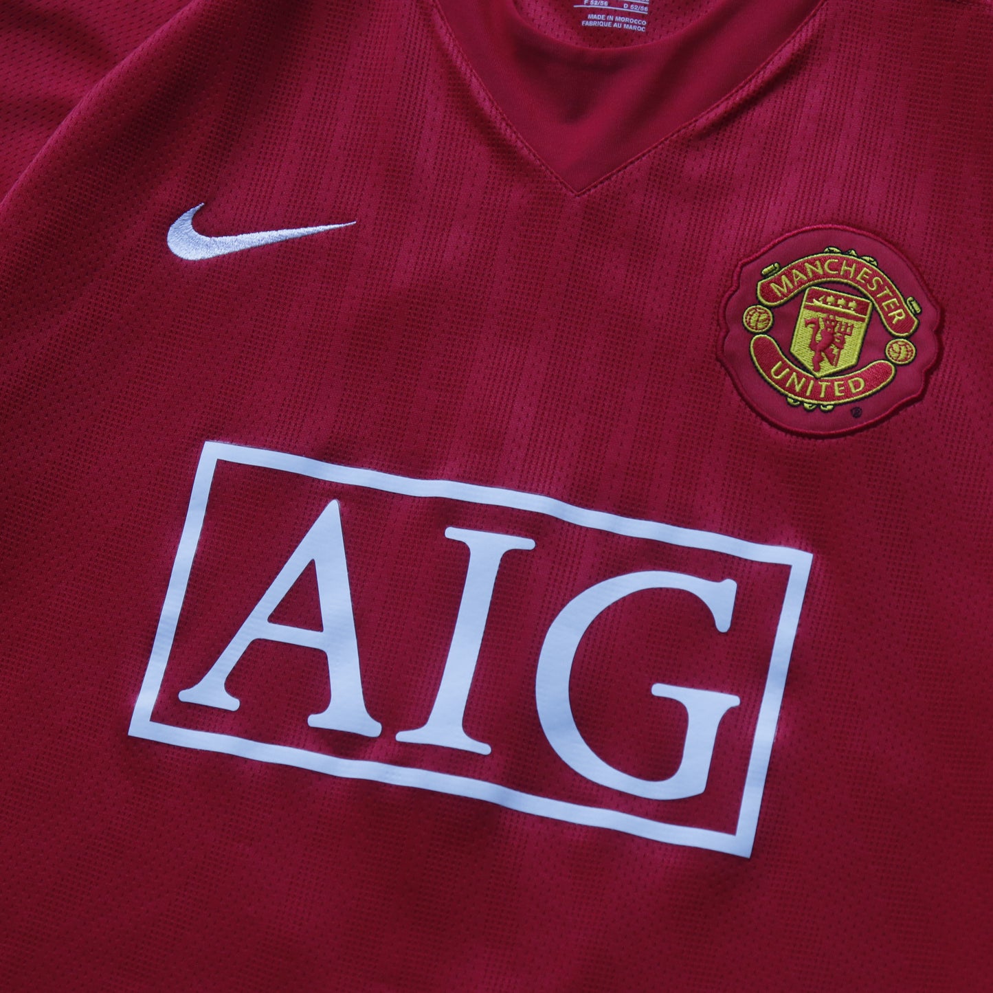 Manchester United 2007/08 Home Ronaldo #7 Jersey - L