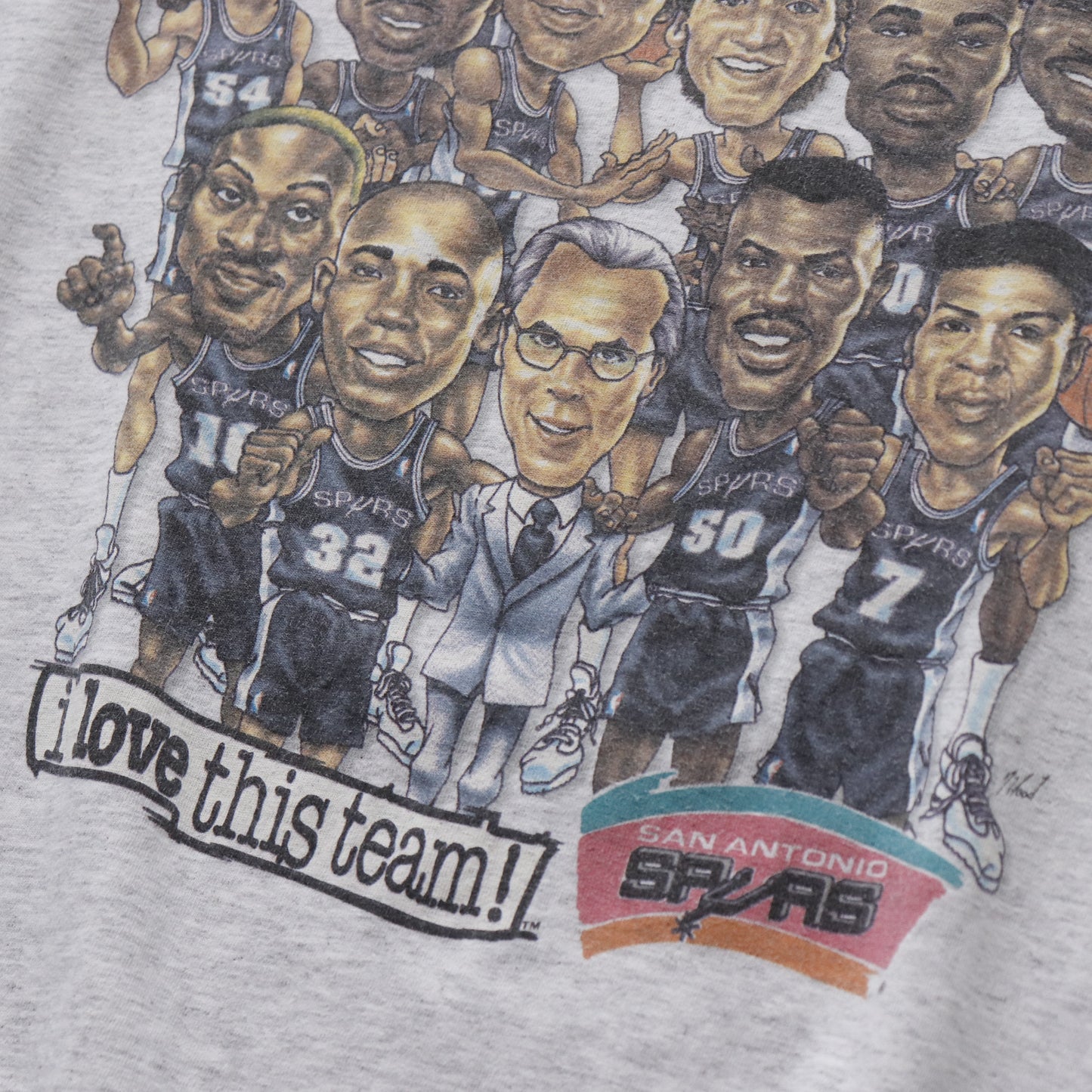 Vintage 1993 San Antonio Spurs NBA Tee - L