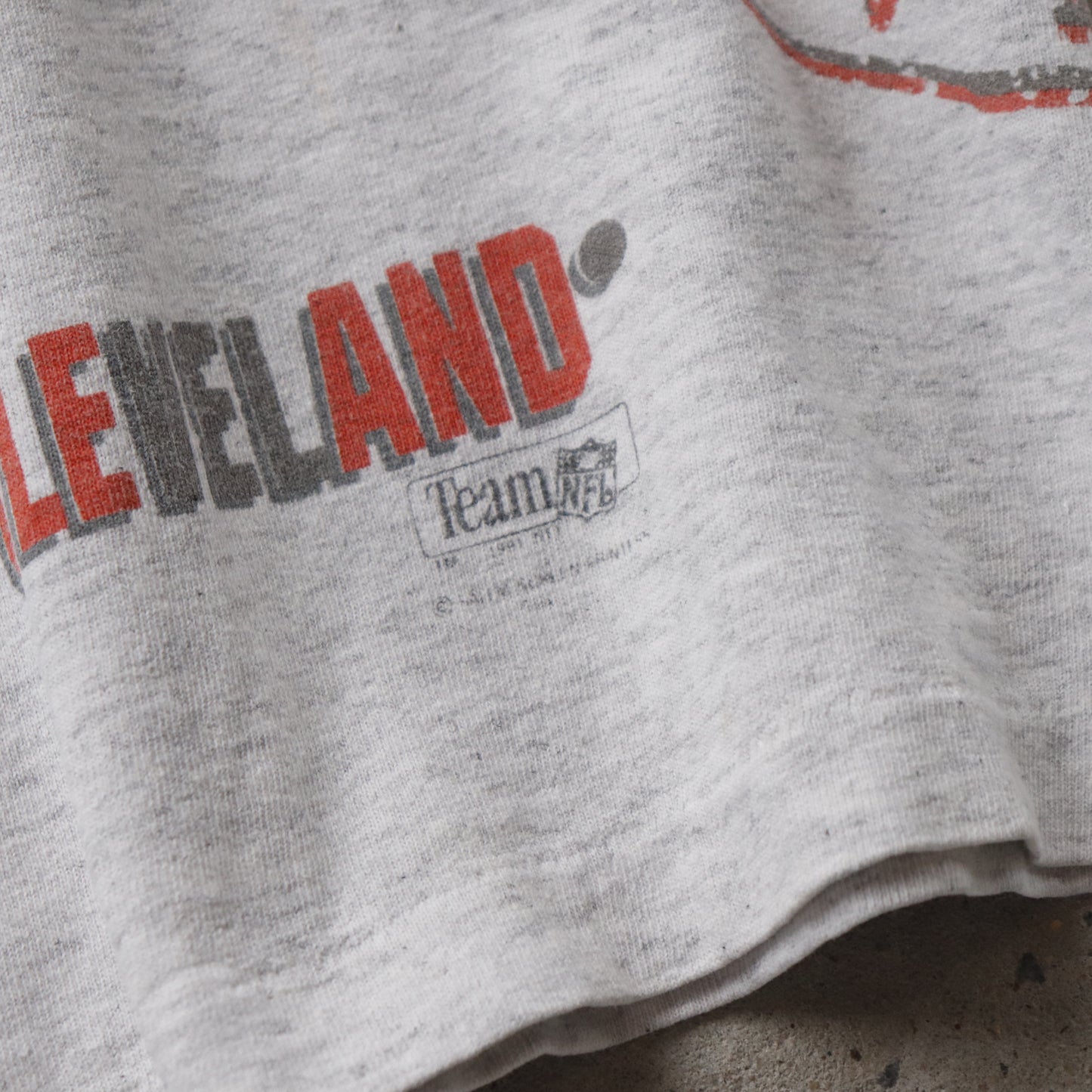 Vintage 1990 Cleveland Browns Aerial Assault NFL Tee - L