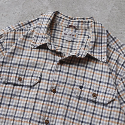 Vintage 2000s Carhartt Short Sleeve Button Up Shirt - L