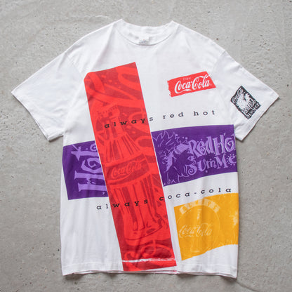 Vintage 90s Coca-Cola Red Hot Summer Tee - XL